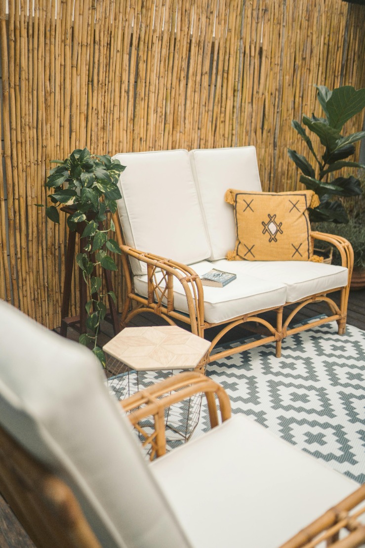 Upgrade Your Patio with a 3 Piece Outdoor Cushion Pad Set for Rattan Furniture